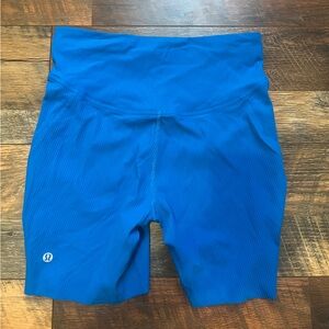 Lulu lemon Base Pace Ribbed Highrise biker shorts